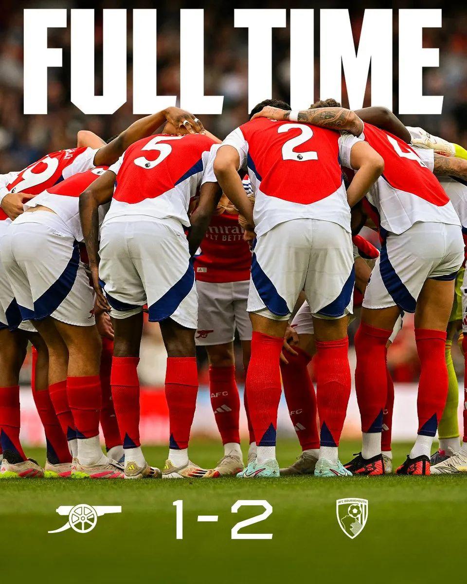 阿森纳2-2战平伯恩茅斯，保持不败记录