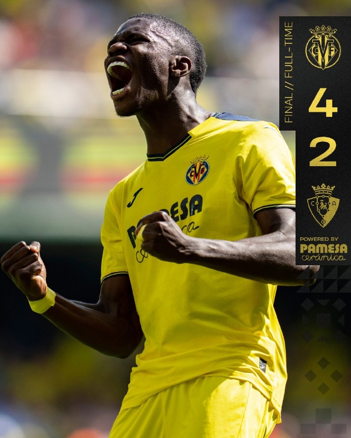 利记平台-比利亚雷亚尔打破连败魔咒,喜迎胜利